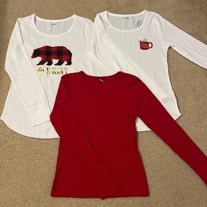Bundle of 3 Old Navy Christmas Tops